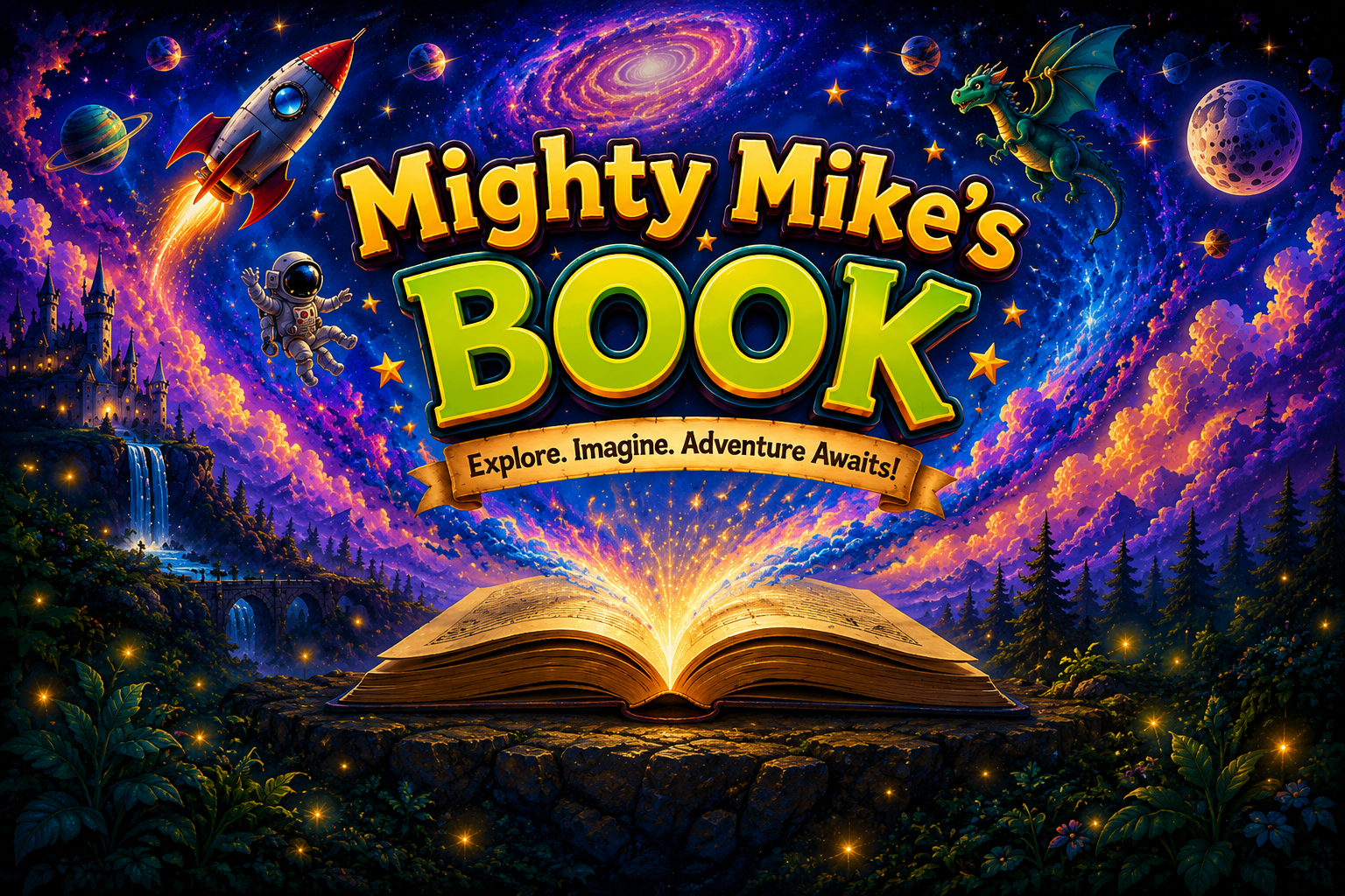 Mighty Mike's Book Banner